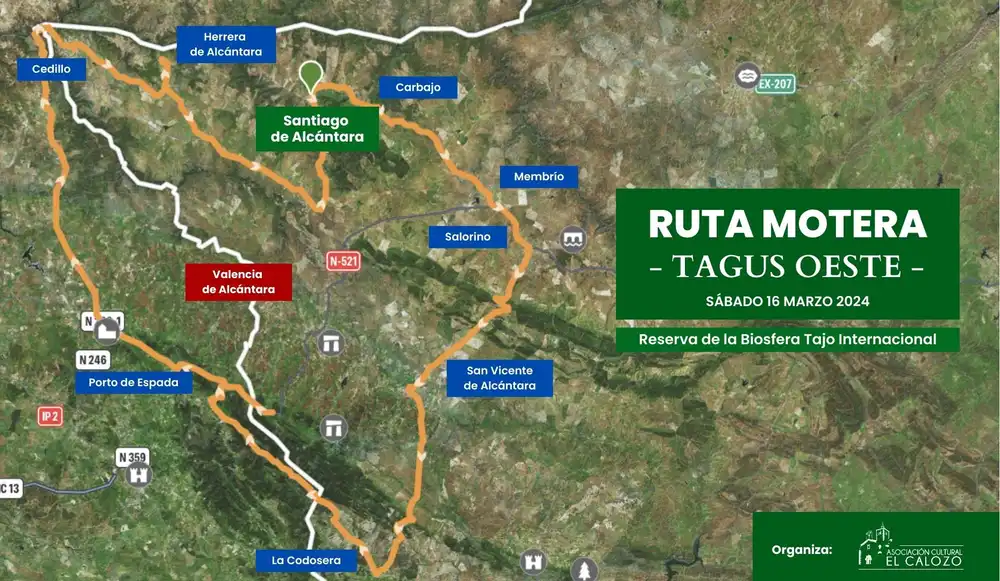 Recorrido Tagus Oeste 2025