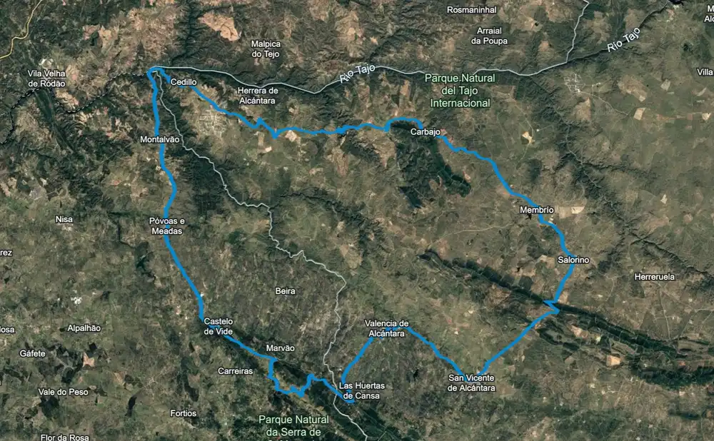 Recorrido Tagus Oeste 2025